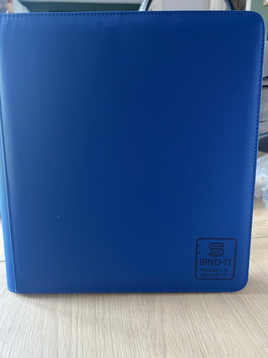 Bind-It - Premium 12 Page Pocket Binder 480 Cards - Blue