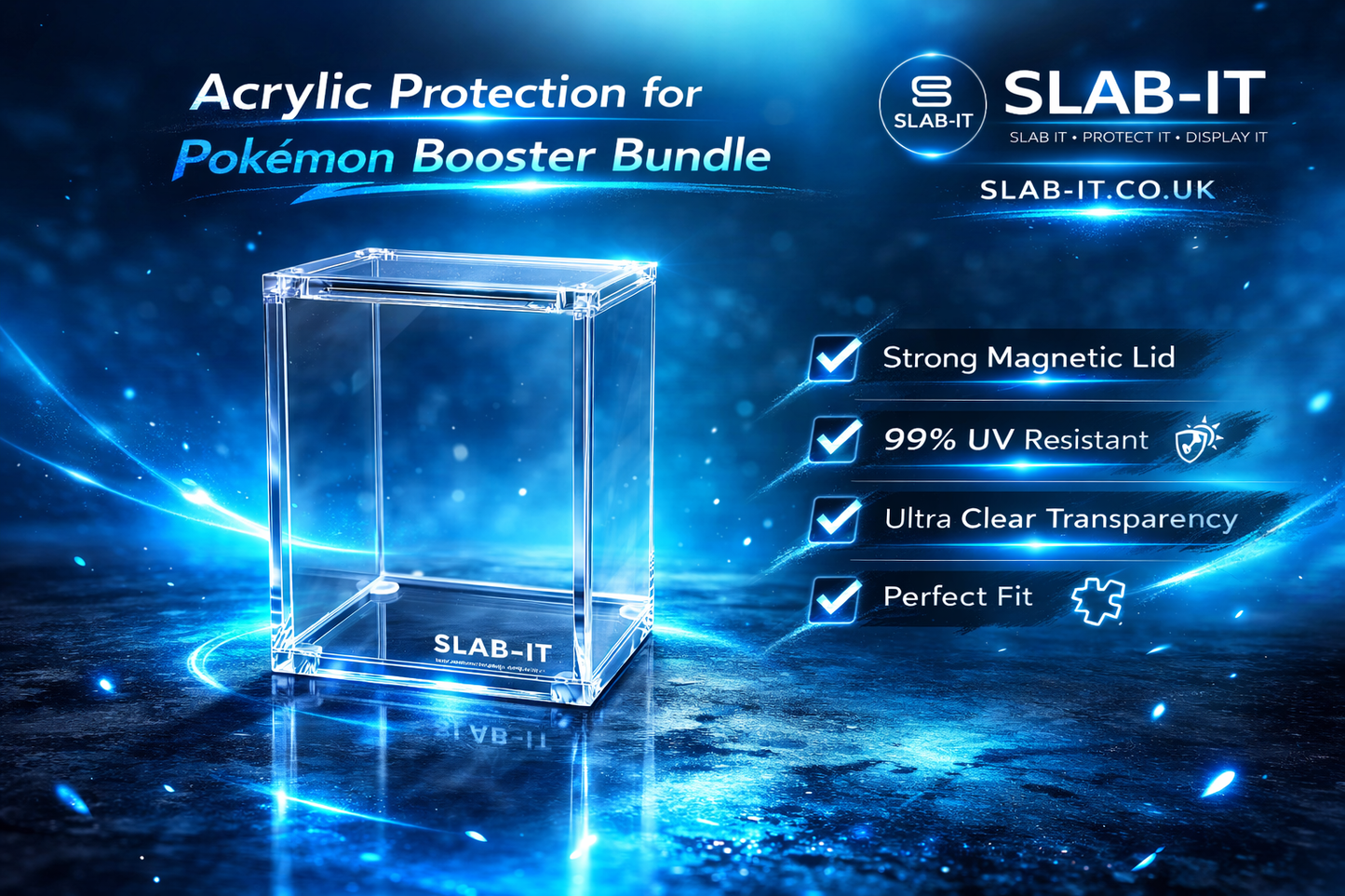 4) Slab-It Acrylic Case - Booster Bundle & Build Battle Box